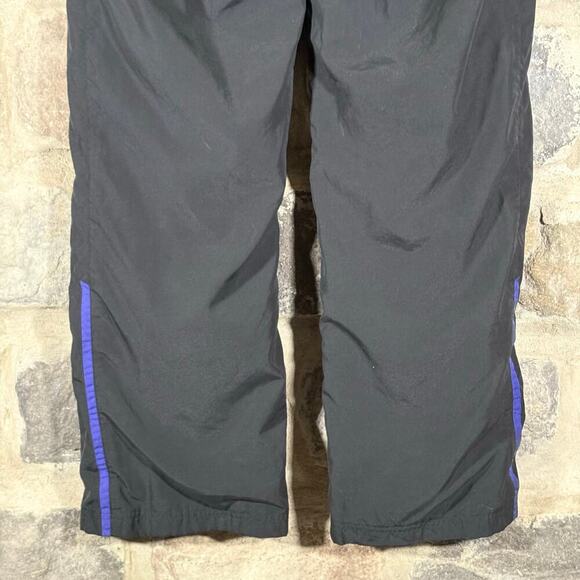Reebok Trak Pants Woman's Large Black Purple Lined Athletic Workout Running - Picture 4 of 14